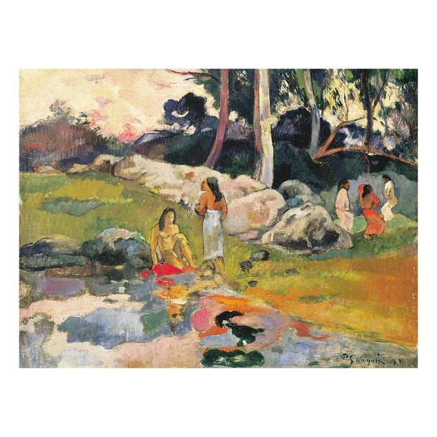 Tableaux modernes Paul Gauguin - Femmes au bord d'une rivière
