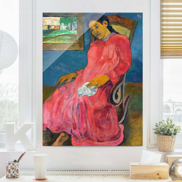 Tableau impressionniste Paul Gauguin - Faaturuma (Mélancolique)