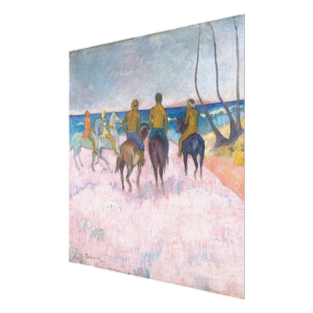 Tableaux reproduction Paul Gauguin - Cavaliers sur la plage