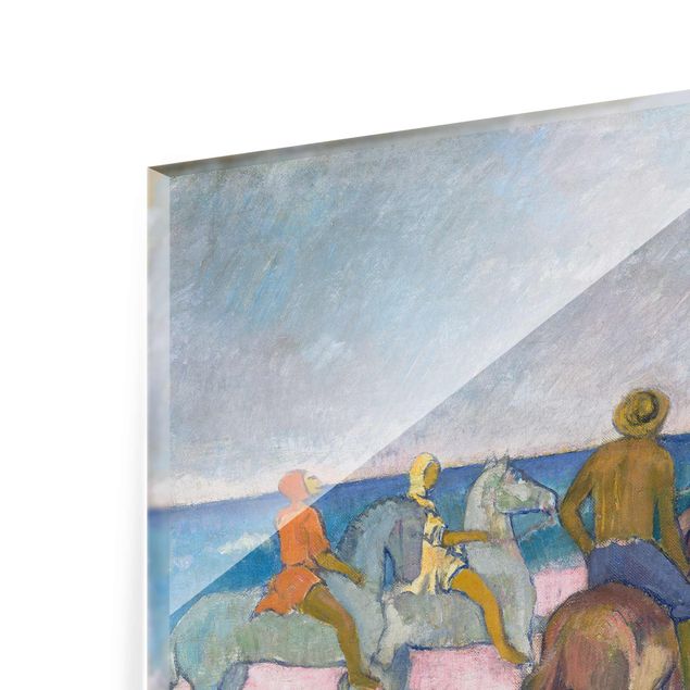 Gauguin tableau Paul Gauguin - Cavaliers sur la plage