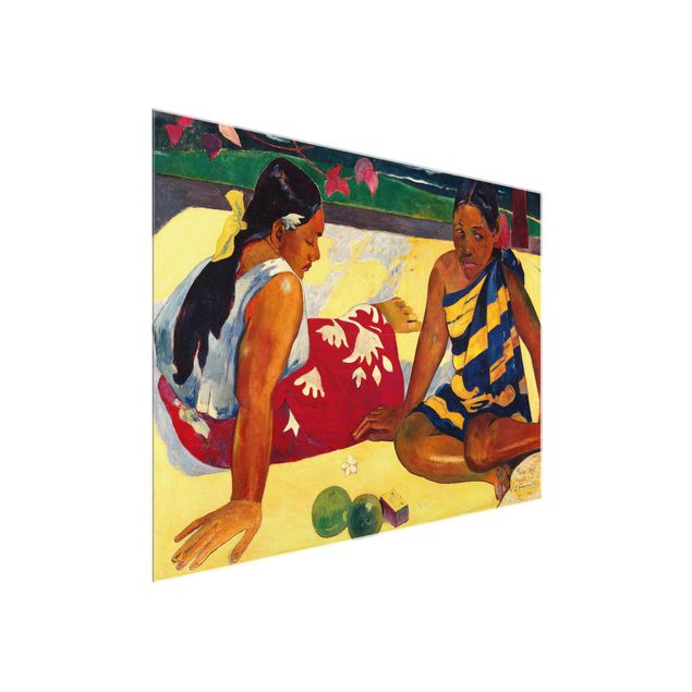 Tableaux modernes Paul Gauguin - Parau Api (Deux femmes de Tahiti)