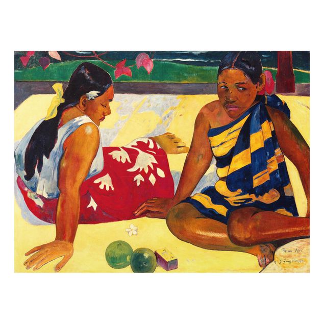 Tableaux portraits Paul Gauguin - Parau Api (Deux femmes de Tahiti)