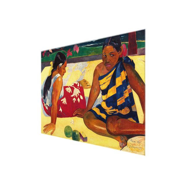 Tableau reproduction Paul Gauguin - Parau Api (Deux femmes de Tahiti)