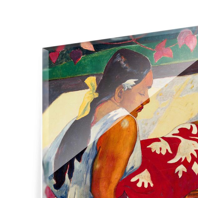 Tableaux rouges Paul Gauguin - Parau Api (Deux femmes de Tahiti)