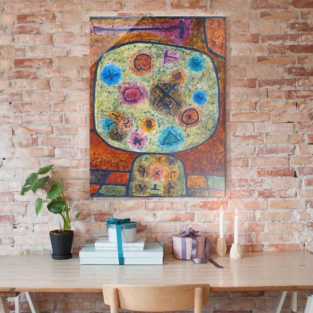 Tableau artistique Paul Klee - Fleurs dans la pierre