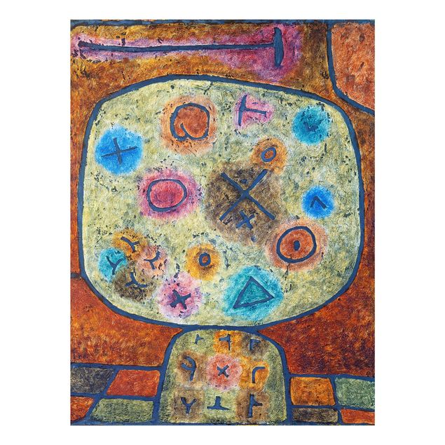 Tableau art abstrait Paul Klee - Fleurs dans la pierre
