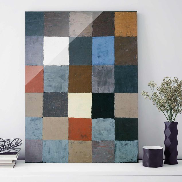 Décorations cuisine Paul Klee - Tableau des couleurs (sur gris)