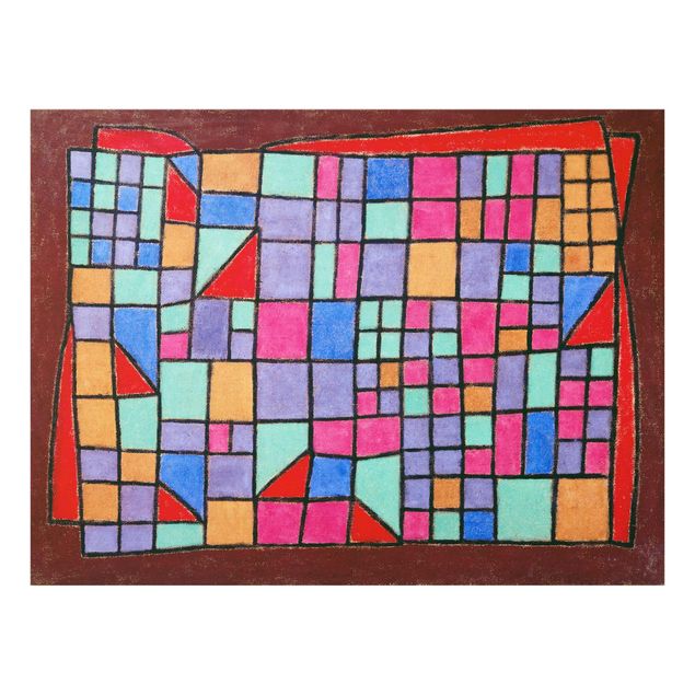 Tableaux abstraits Paul Klee - Façade de verre