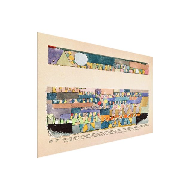 Tableaux modernes Paul Klee - La lune est haute et brillante...