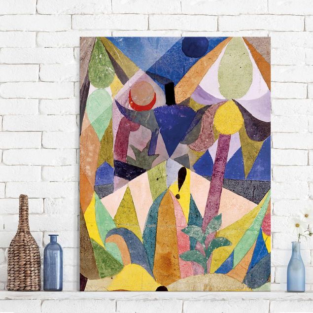 Déco mur cuisine Paul Klee - Paysage tropical doux