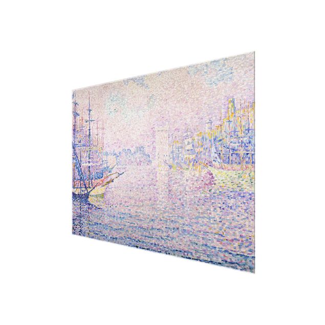 Tableaux reproductions Paul Signac - Le port de Marseille, brume matinale