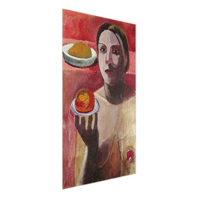 Tableaux moderne Paula Modersohn-Becker - Femme italienne semi-nue avec assiette