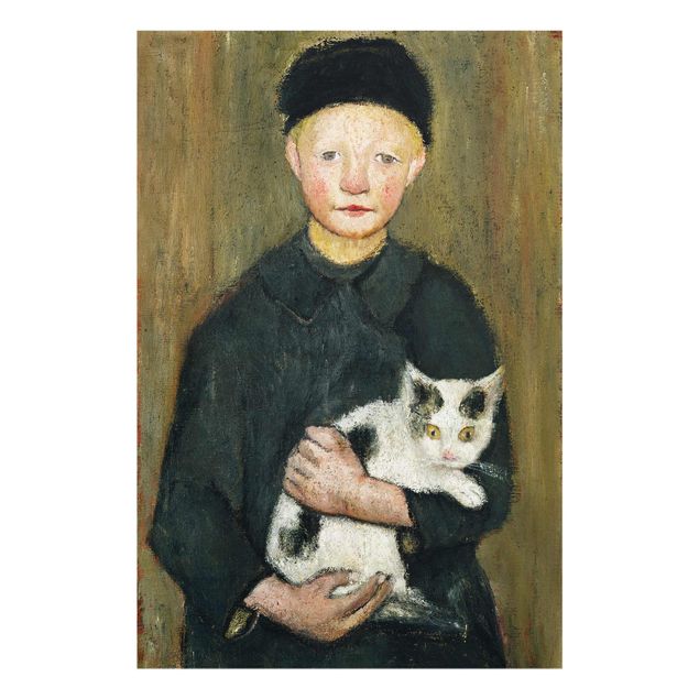Tableaux modernes Paula Modersohn-Becker - Garçon avec chat