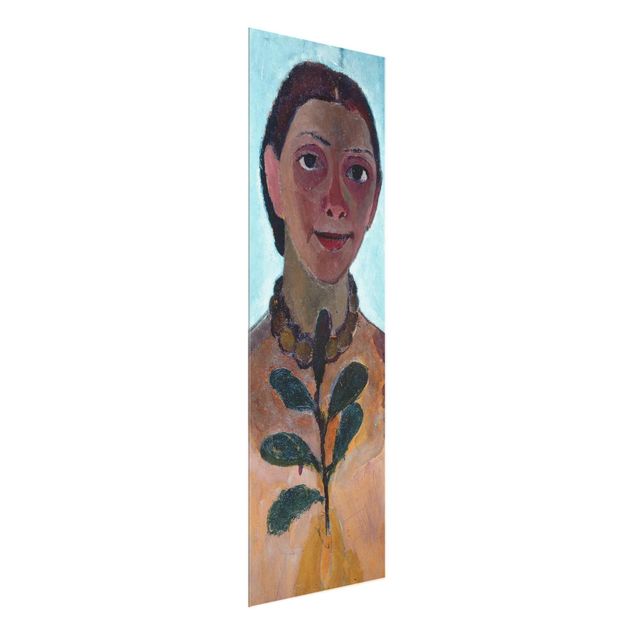 Tableaux moderne Paula Modersohn-Becker - Autoportrait avec rameau de camélia