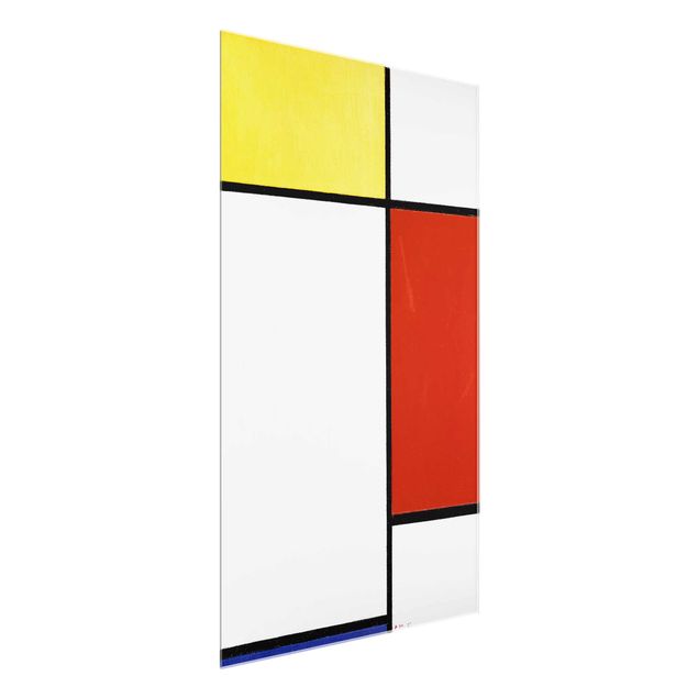 Tableaux en verre abstraits Piet Mondrian - Composition I