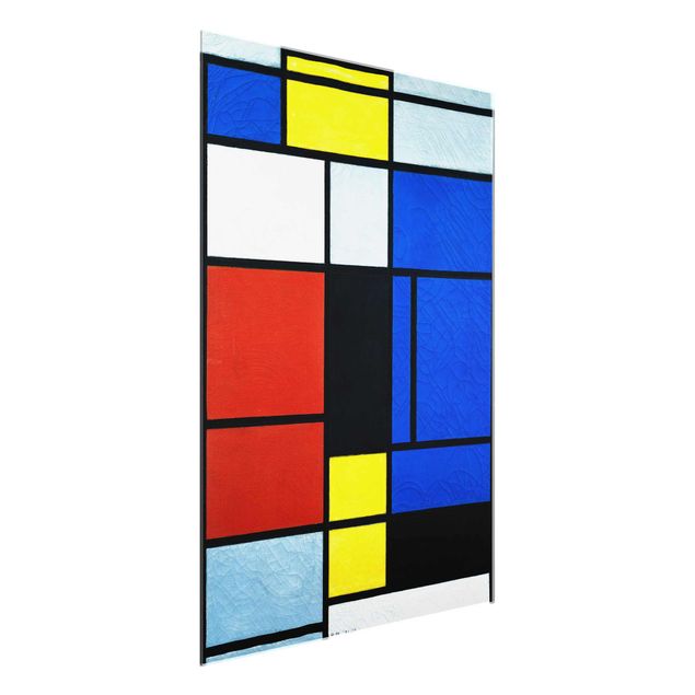Tableaux en verre abstraits Piet Mondrian - Tableau No.1