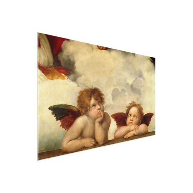 Tableaux modernes Raffael - Deux anges. Détail de La Madone Sixtine