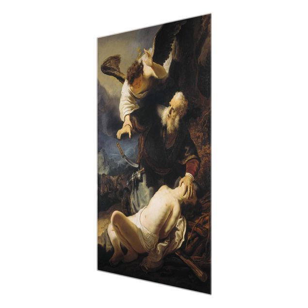Tableau portrait Rembrandt van Rijn - L'ange empêchant le sacrifice d'Isaac