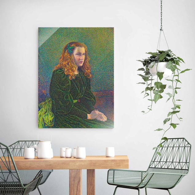 Tableaux Artistiques Theo van Rysselberghe - Jeune femme en robe verte