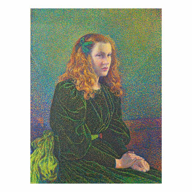 Tableaux modernes Theo van Rysselberghe - Jeune femme en robe verte