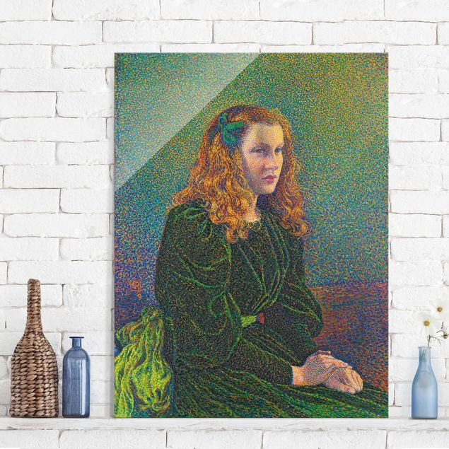 Décorations cuisine Theo van Rysselberghe - Jeune femme en robe verte