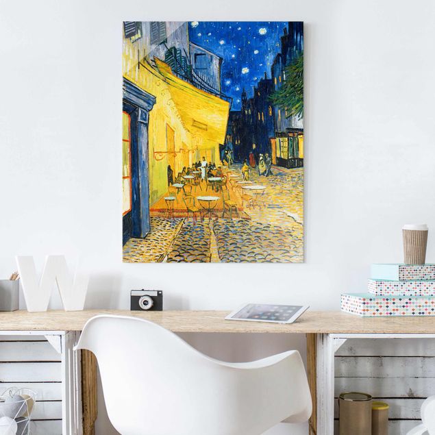 Décoration artistique Vincent van Gogh - Terrasse de café le soir