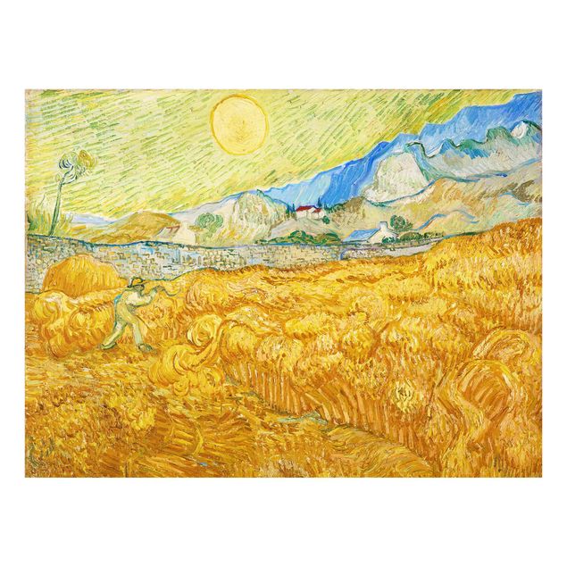 Tableau paysages Vincent Van Gogh - La moisson, le champ de blé