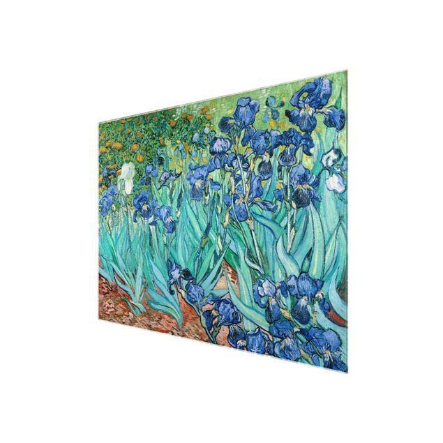 Tableaux en verre fleurs Vincent Van Gogh - Iris