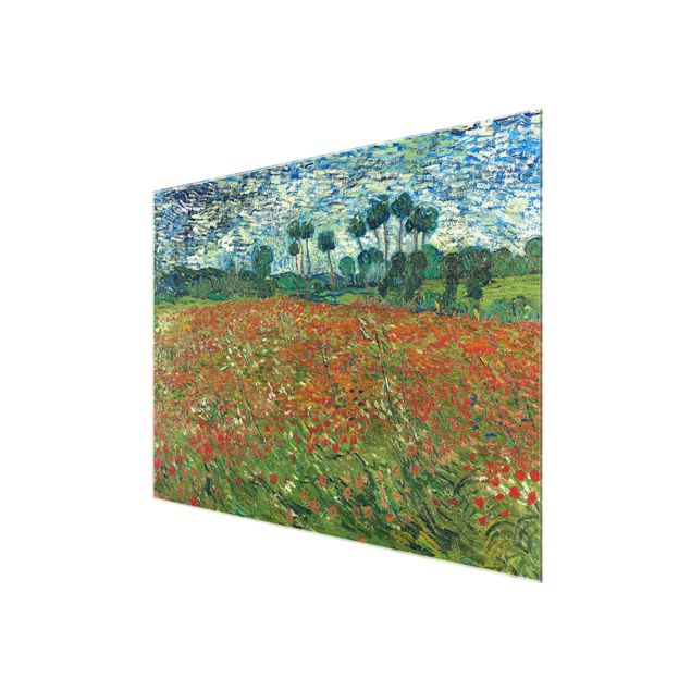 Tableaux pointillisme Vincent Van Gogh - Champ de coquelicots