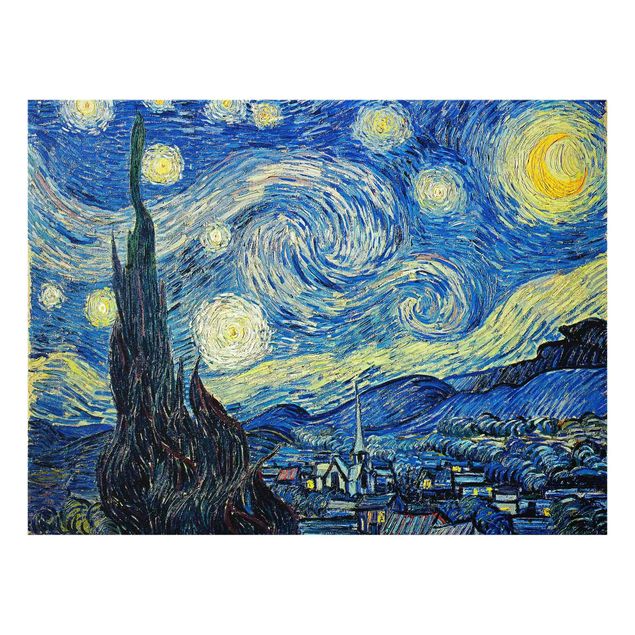 Tableau verre New York Vincent Van Gogh - La nuit étoilée