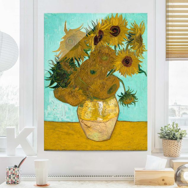 Toile impressionniste Vincent van Gogh - Tournesols