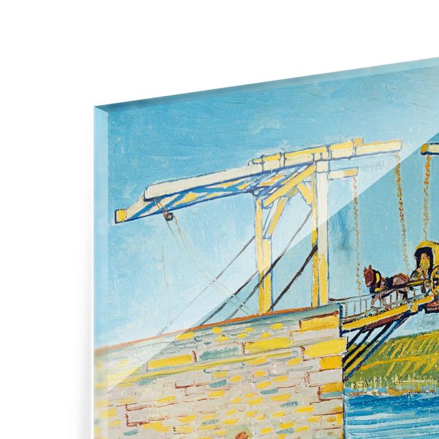 Tableau reproduction Vincent van Gogh - Le pont-levis d'Arles avec un groupe de lavandières