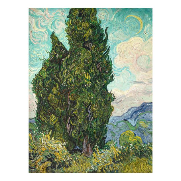 Tableau paysage Vincent van Gogh - Cyprès
