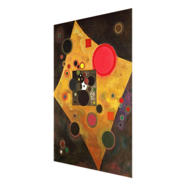 Tableau abstrait Wassily Kandinsky - Accent en rose