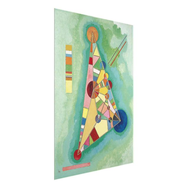 Tableaux en verre abstraits Wassily Kandinsky - Variété dans le triangle
