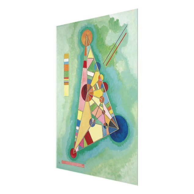 Tableau abstrait Wassily Kandinsky - Variété dans le triangle