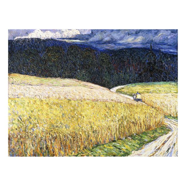 Tableau en verre paysage Wassily Kandinsky - Kallmünz - Orage (La diligence)