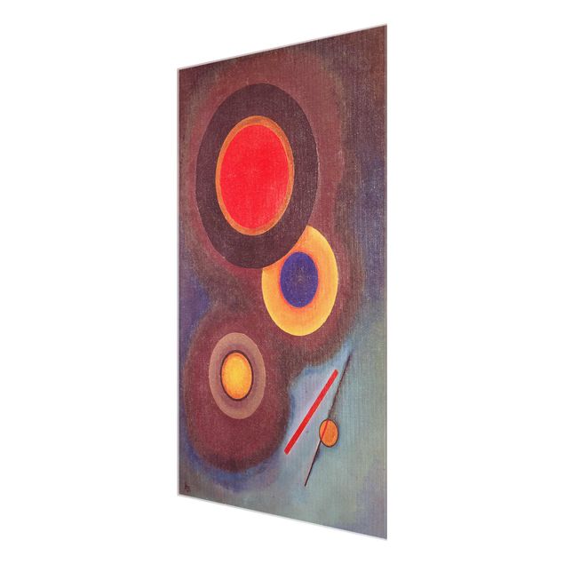 Tableau abstrait Wassily Kandinsky - Cercles et lignes
