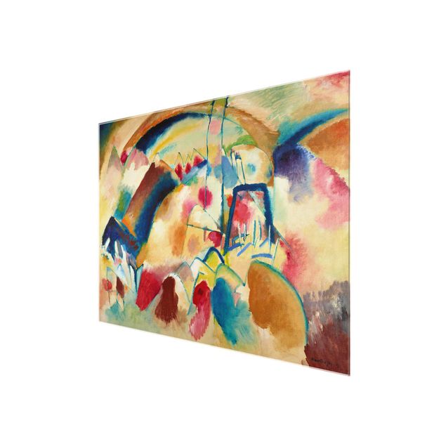 Tableaux abstraits Wassily Kandinsky - Paysage avec église (Paysage avec taches rouges)
