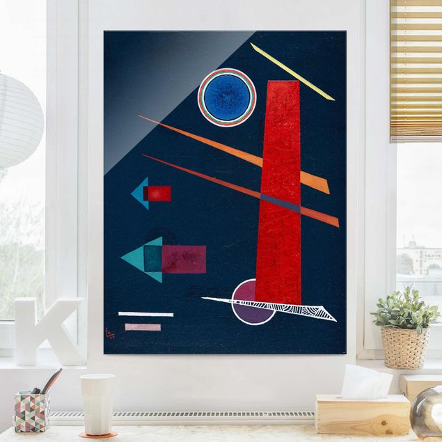 Tableaux Artistiques Wassily Kandinsky - Rouge puissant