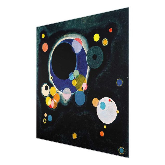 Tableau art abstrait Wassily Kandinsky - Cercles d'esquisses