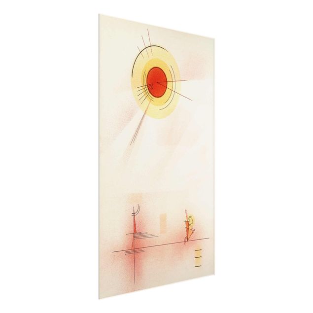 Tableaux en verre abstraits Wassily Kandinsky - Rayons