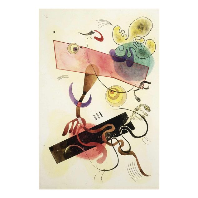 Tableaux en verre abstraits Wassily Kandinsky - Taches Grises