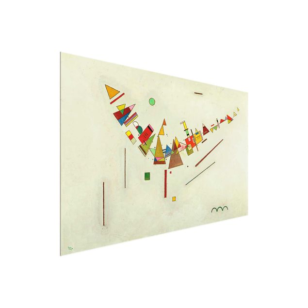 Tableaux en verre abstraits Wassily Kandinsky - Balancement angulaire