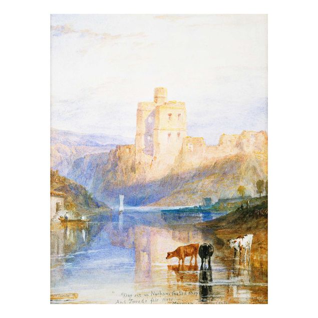 Tableau moderne William Turner - Château de Norham