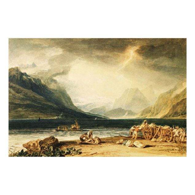 Décoration artistique William Turner - Le lac de Thoune, en Suisse