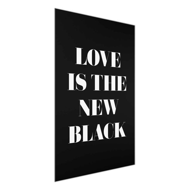 Tableaux modernes Love Is The New Black