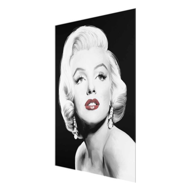 Tableaux muraux Marilyn avec des boucles d'oreilles