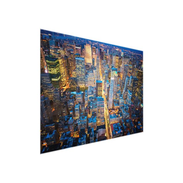 Tableaux en verre architecture & skyline Midtown Manhattan