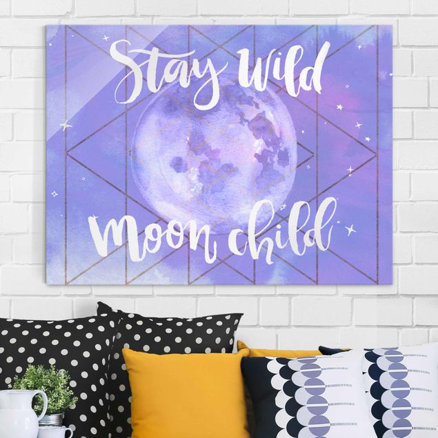 Tableaux moderne Moon Child - Stay Wild